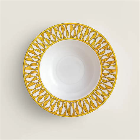 hermes soup can|Soleil d’Hermès soup plate .